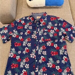 Jachs Men's Floral Navy Shirt